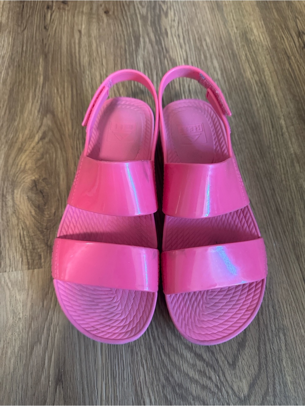 Reef Girls Bright Pink Double-Strap Slingback Sandals
